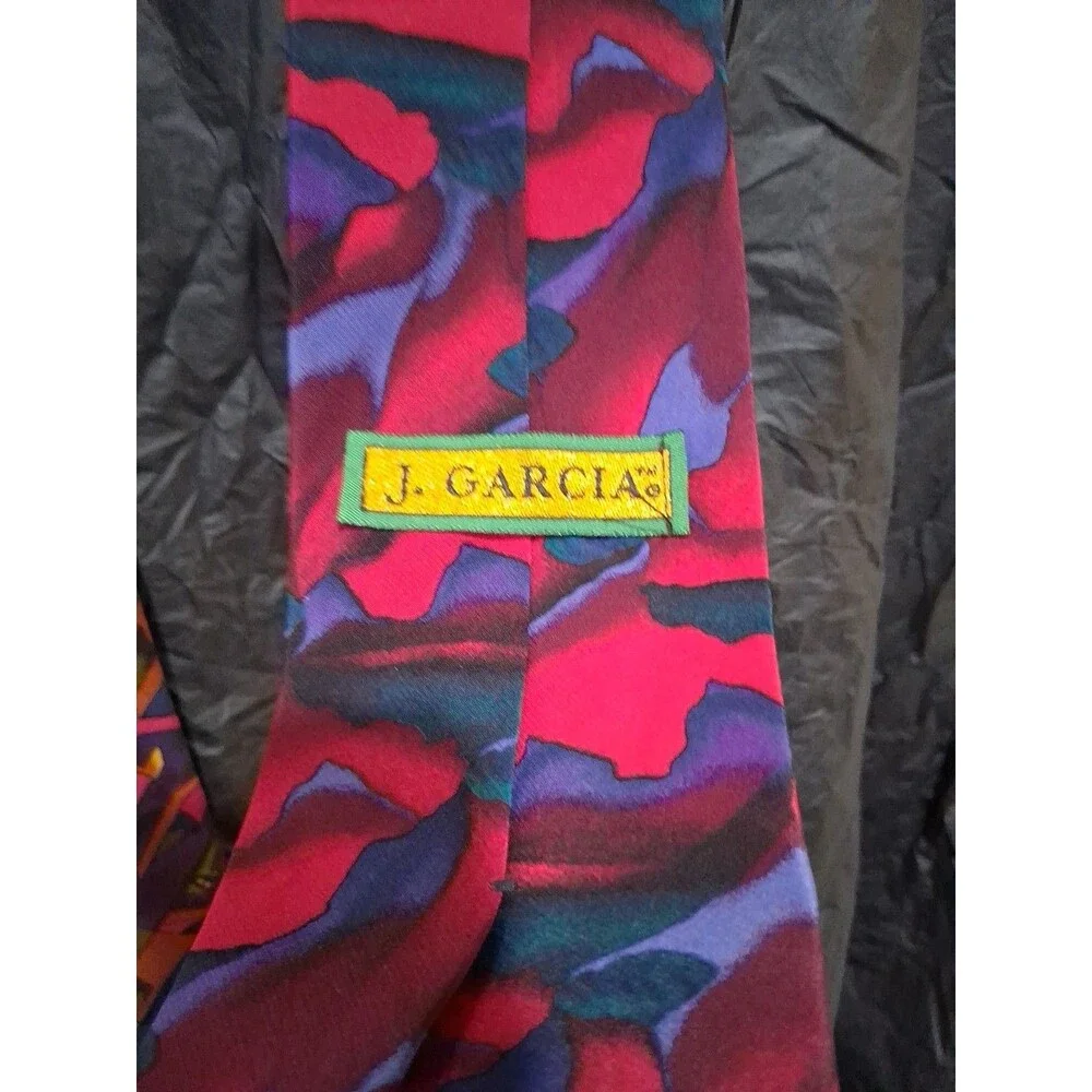 Jerry Garcia Capillaries Limited Collection Tie Lot Necktie Blue Abstract Silk